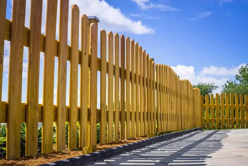Fence after its been cleaned