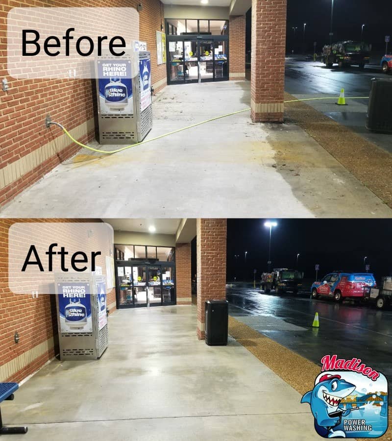 Commercial Pressure Washing Services concrete cleaning